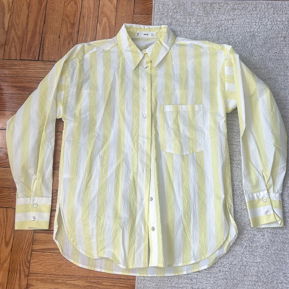 Mango Stripped Button down
